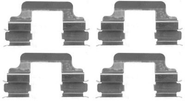 109-1610 QUICK BRAKE Планка супорта (заднього) прижимна (к-кт) VW T5 (Lucas)1