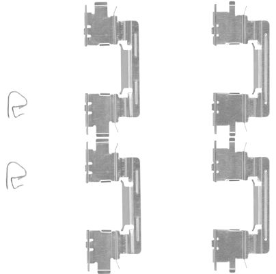109-1613 QUICK BRAKE Комплект прижимних планок гальмівного супорту (переднього) Toyota Camry 2.4/3.01