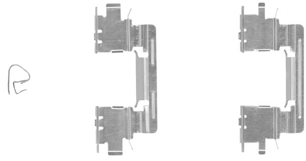 109-1613 QUICK BRAKE Комплект прижимних планок гальмівного супорту (переднього) Toyota Camry 2.4/3.01