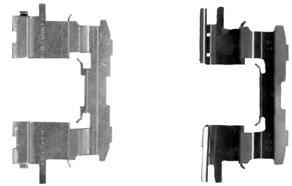 109-1631 QUICK BRAKE Планка супорта (переднього) прижимна (к-кт) Toyota Prius/Yaris/IQ 99-1
