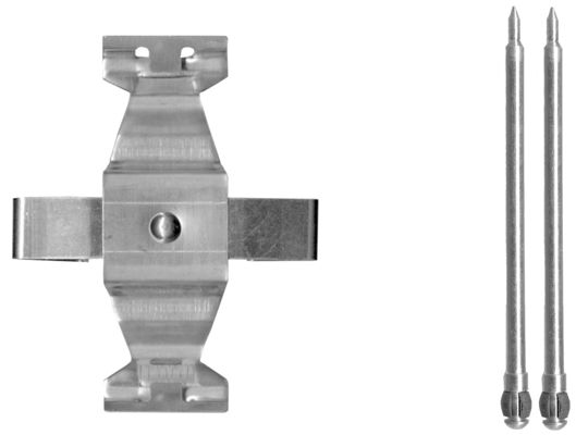 109-1636 QUICK BRAKE Планка супорта (переднього) прижимна (к-кт) MB M-class (W163)/S-class (W220) 2.1
