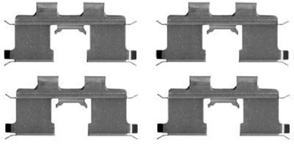 109-1667 QUICK BRAKE Планка супорта (заднього) прижимна (к-кт) Hyundai Tucson/Kia Sportage 2.0 CRDi1