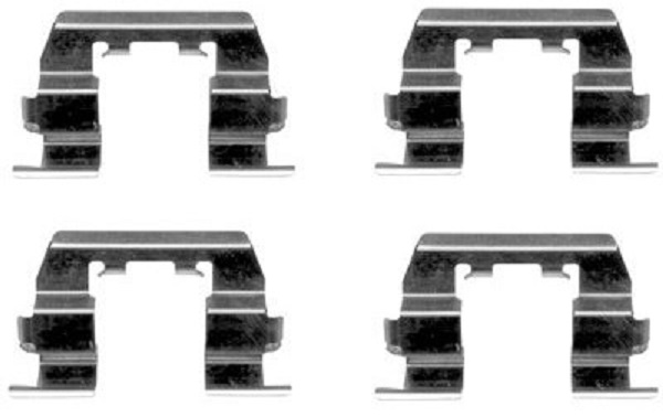 109-1669 QUICK BRAKE Планка супорта (заднього) прижимна (к-кт) Hyundai Accent 98-05 (Mando)1