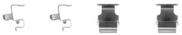 109-1673 QUICK BRAKE Планка супорта (заднього) прижимна (к-кт) Peugeot 4007/Mitsubishi Lancer/Outlan1