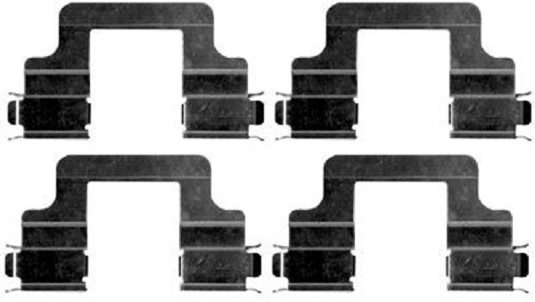 109-1679 QUICK BRAKE Планка супорта (заднього) прижимна (к-кт) VW Golf V/VI/ Passat10- (Lucas)1