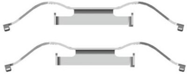 109-1681 QUICK BRAKE Планка супорта (переднього) прижимна (к-кт) VW T5 03-15 (Ate)1