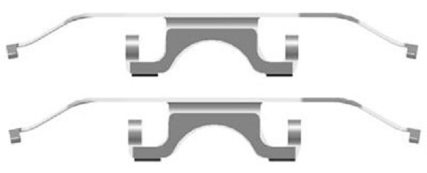 109-1702 QUICK BRAKE Планка супорта (переднього) прижимна (к-кт) BMW 5 (E39) 96-04 (Ate)1