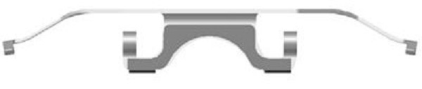 109-1702 QUICK BRAKE Планка супорта (переднього) прижимна (к-кт) BMW 5 (E39) 96-04 (Ate)1