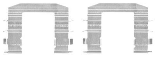 109-1708 QUICK BRAKE Планка супорта (переднього) прижимна (к-кт) Hyundai i30/ix35/ Kia Sportage 02-1