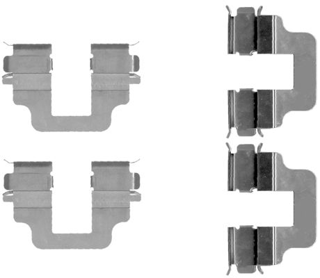 109-1712 QUICK BRAKE Планка супорта (заднього) прижимна (к-кт) Ford Galaxy/Mondeo IV/Volvo S80/V70/X1