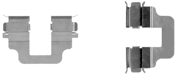 109-1712 QUICK BRAKE Планка супорта (заднього) прижимна (к-кт) Ford Galaxy/Mondeo IV/Volvo S80/V70/X1