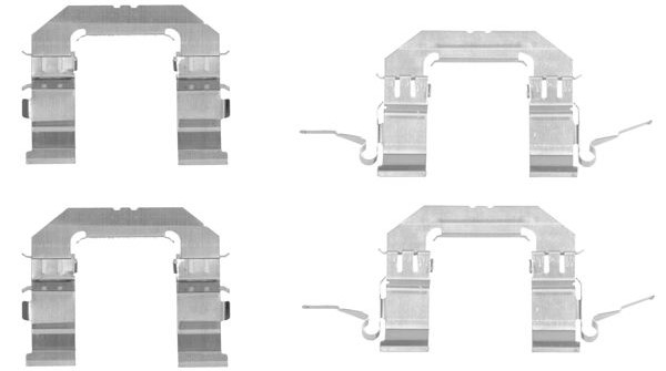 109-1722 QUICK BRAKE Планка супорта (переднього) прижимна (к-кт) Nissan Pathfinder III 05-/Renault K1