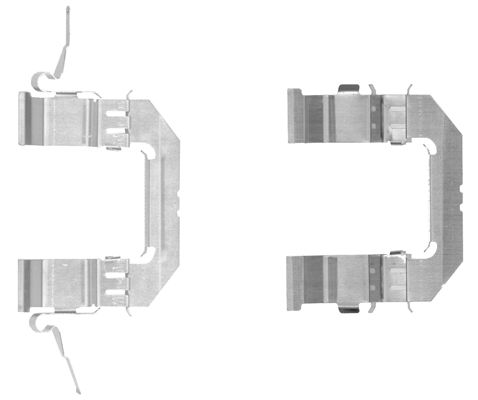 109-1722 QUICK BRAKE Планка супорта (переднього) прижимна (к-кт) Nissan Pathfinder III 05-/Renault K1