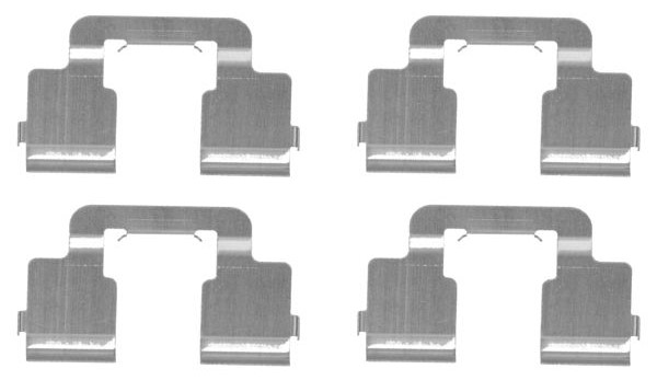 109-1733 QUICK BRAKE Планка супорта (заднього) прижимна (к-кт) Citroen Jumpy/Peugeot Expert 1.6-2.0H1