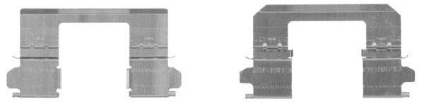 109-1736 QUICK BRAKE Планка супорта (переднього) прижимна (к-кт) Nissan Qashqai/ X-Trail 07-13 (Akeb1