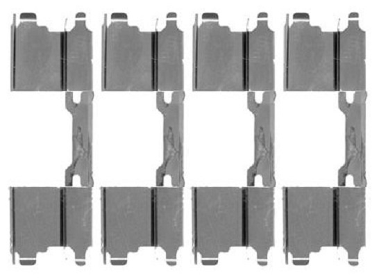 109-1762 QUICK BRAKE Планка супорта (переднього) прижимна (к-кт) MB Sprinter/VW Crafter 06- (Brembo)1