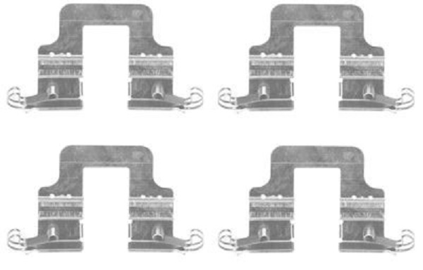 109-1766 QUICK BRAKE Планка супорта (заднього) прижимна (к-кт) Audi A4/A5/A6/A7/Q7 07- (Lucas)1