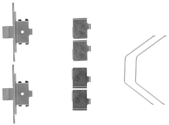 109-1791 QUICK BRAKE Планка супорта (переднього) прижимна (к-кт) Mazda 6 06- (Akebono)1