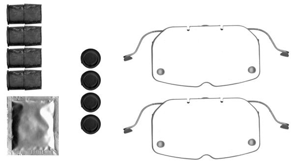 109-1792 QUICK BRAKE Планка супорта (переднього) прижимна (к-кт) BMW X5(E70)/X6(E71.E72) 07- (Ate)1