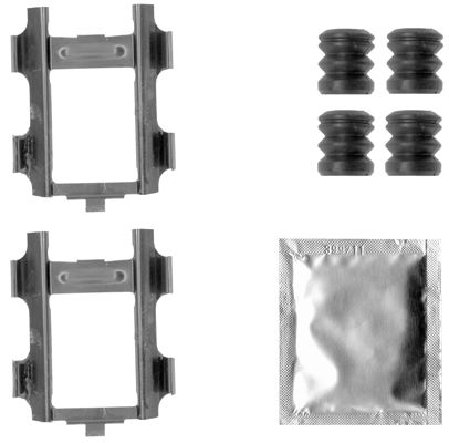 109-1793 QUICK BRAKE Планка супорта (переднього) прижимна (к-кт) MB Sprinter 208-416 (Bosch)1