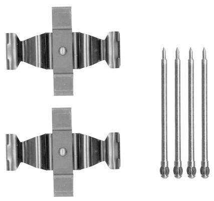 109-1803 QUICK BRAKE Планка супорта (переднього) прижимна (к-кт) MB C-class (W203)/E-class (W211) 001