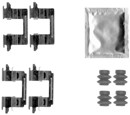 109-1841 QUICK BRAKE Планка супорта (заднього) прижимна (к-кт) Nissan Juke/Suzuki Grand Vitara II 1.1