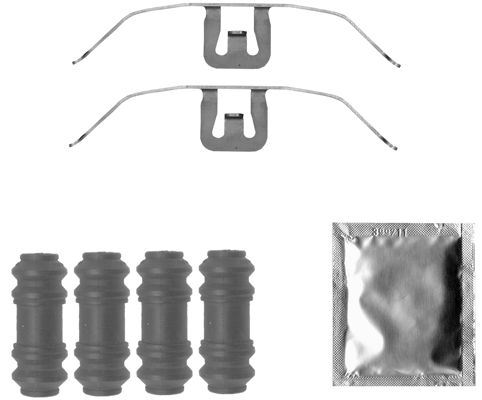 109-1845 QUICK BRAKE Планка супорта (переднього) прижимна (к-кт) Audi A4/A5/A6/ MB E-class (W212) 071