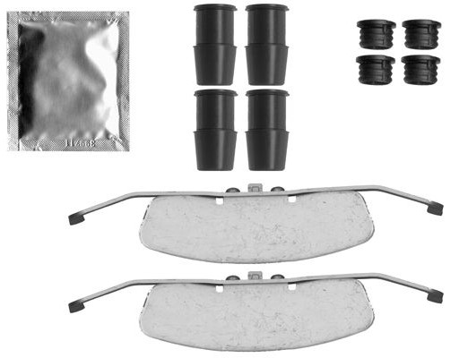 109-1846 QUICK BRAKE Планка супорта (переднього) прижимна (к-кт) Audi TT/VW Golf VI 1.2-3.2 V6 06- (1