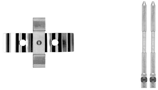109-1848 QUICK BRAKE Планка супорта (переднього) прижимна (к-кт) Renault Clio 2.0 16V 06- (Brembo)1