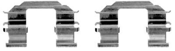 109-1870 QUICK BRAKE Планка супорта (переднього) прижимна (к-кт) Chevrolet Aveo 02- (Akebono)1