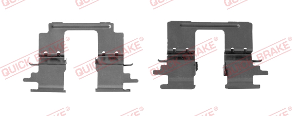109-1896 QUICK BRAKE Планка супорта (заднього) прижимна (к-кт) Mazda 6 2.0-2.5/2.2D/Citroen C4 1.6-11