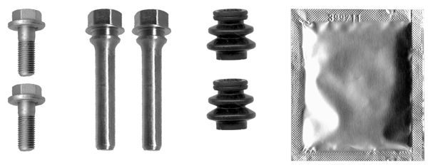 113-1380X QUICK BRAKE Направляюча супорта (переднього/заднього/к-кт) Toyota Avensis/Yaris 01-09 05-11