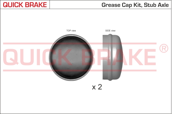 9821K QUICK BRAKE Пилозахисні  ковпачки для ступиці1