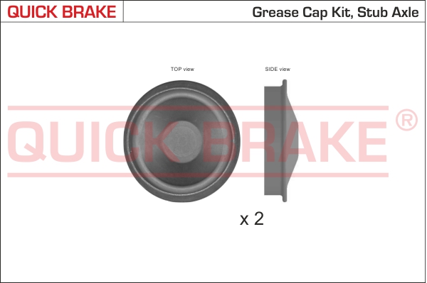 9828K QUICK BRAKE Пилозахисні  ковпачки для ступиці1