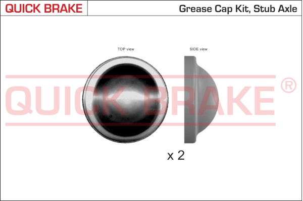 9829K QUICK BRAKE Пилозахисні  ковпачки для ступиці1