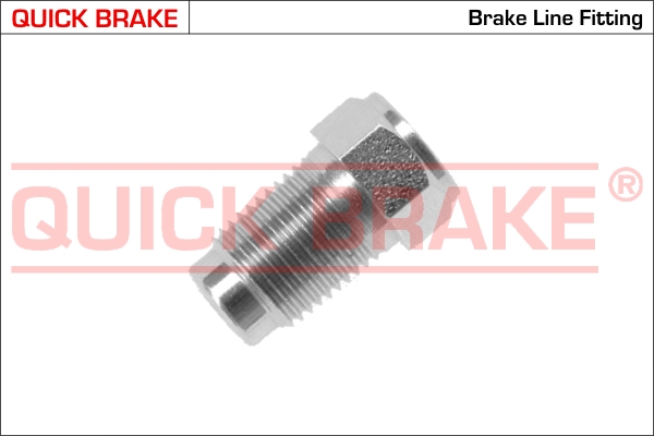 P QUICK BRAKE З'єднувач трубки гальмівний (7/16''x24/d=5.0 довжина 23 мм,ширина ключа 12)1
