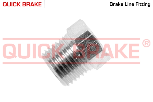 PE QUICK BRAKE З'єднувач трубки гальмівний (1/2_x20/d=8.0 довжина 16 мм,ширина ключа 13)1