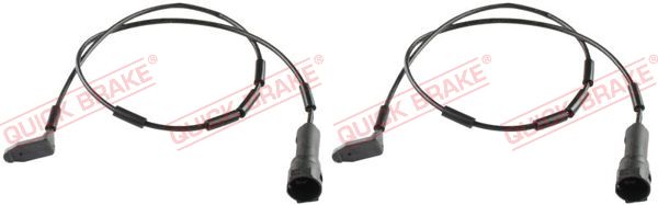 WS 0119 A QUICK BRAKE Датчик зносу гальмівних колодок (передніх) Opel Astra/Daewoo Lanos 88- (L=690m1