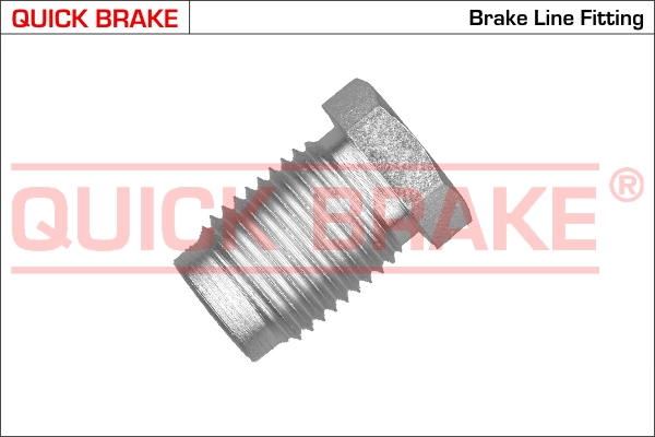 ZC QUICK BRAKE З'єднувач трубки гальмівний (M16x1.5/L=27mm/d=10.6mm)1