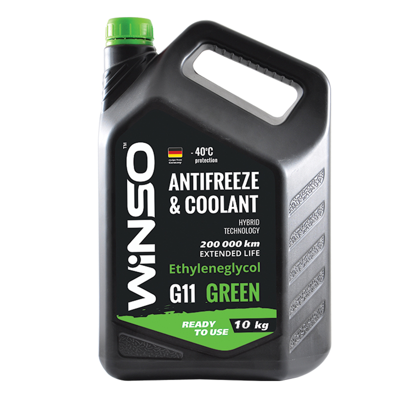 ANTIFREEZE & COOLANT WINSO GREEN G11 Антифриз 10kg (2шт/ящ)1
