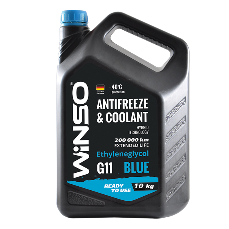 ANTIFREEZE & COOLANT WINSO BLUE G11 Антифриз 10kg (2шт/ящ)1