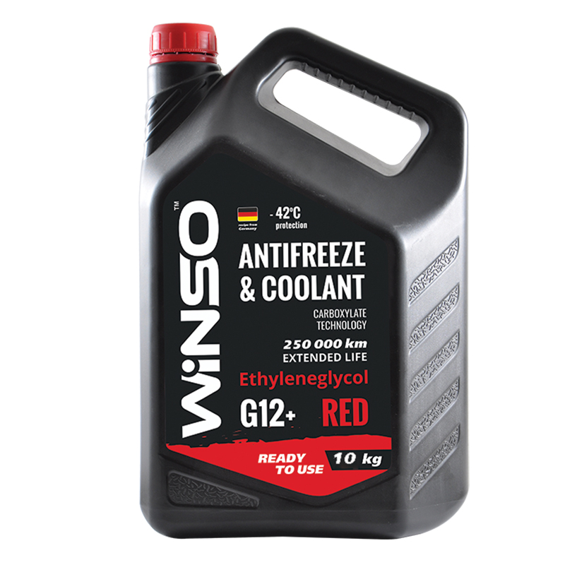 ANTIFREEZE & COOLANT WINSO RED G12+ Антифриз 10kg (2шт/ящ)1