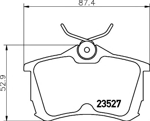 2352701 TEXTAR Гальмівні колодки до дисків1