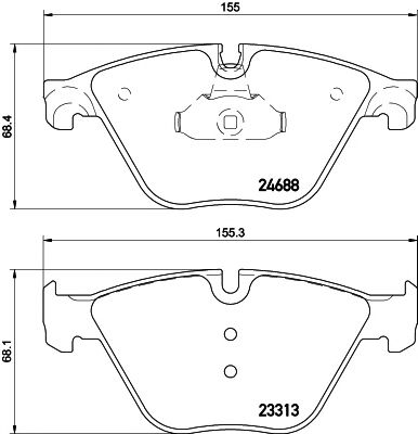 2468801 TEXTAR Гальмівні колодки до дисків1