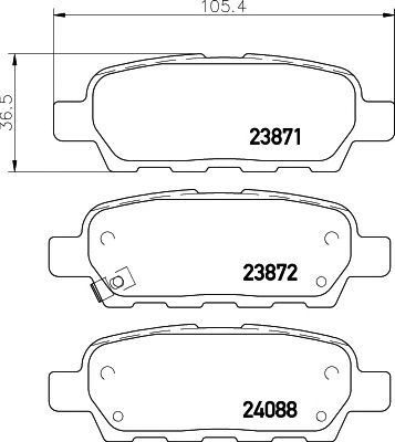 2387101 TEXTAR Гальмівні колодки до дисків1