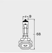 881-FS OSRAM Лампа H27/2W 12V PGJ13 ORIGINAL1