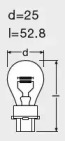 3157-UNV OSRAM Лампа P27/7W 12V 27W W2.5x16q ORIGINAL (10 шт.)1