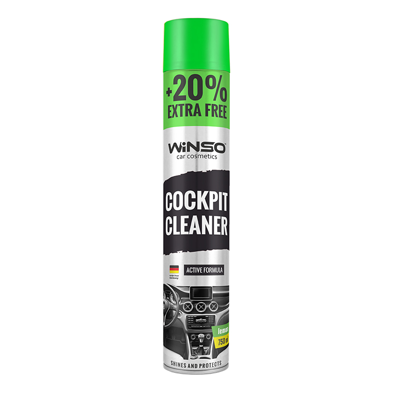 Поліроль для панелі приладів WINSO Cockpit Cleaner 750ml, лимон (12шт/ящ)1