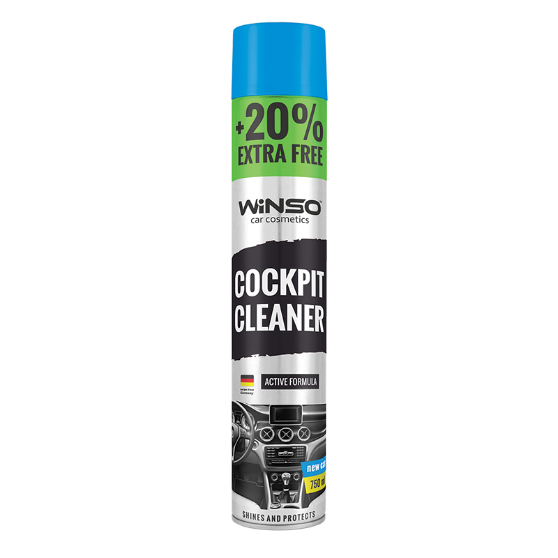 Поліроль для панелі приладів WINSO Cockpit Cleaner 750ml, нова машина (12шт/ящ)1