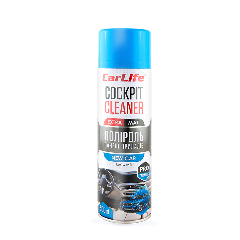 CARLIFE Поліроль панелі приладів Нова машина. Cockpit Cleaner EXTRA MAT 500ml (24шт/ящ)1